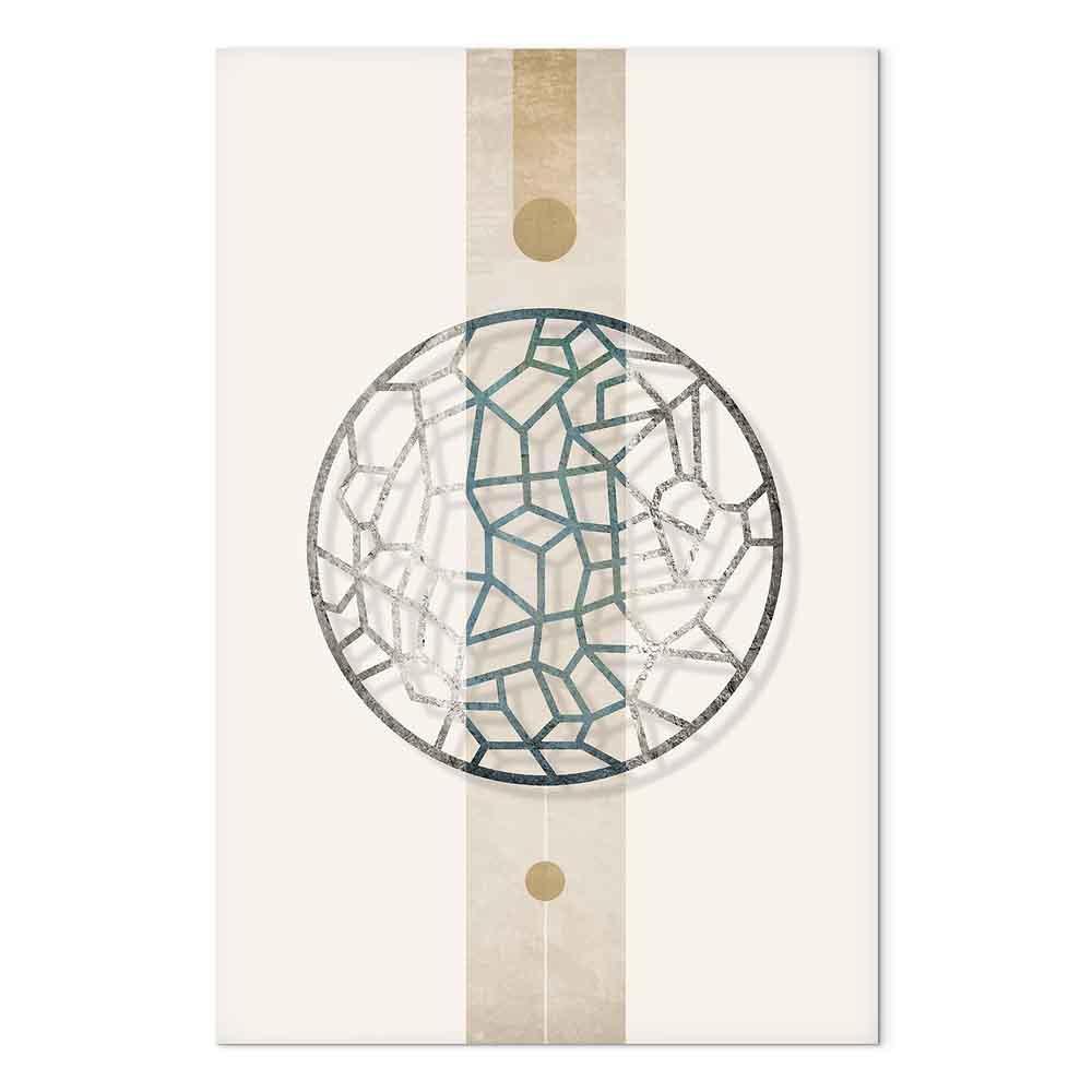 Leinwandbild - Circle with Artistic Details (1-part) - Abstract Shape