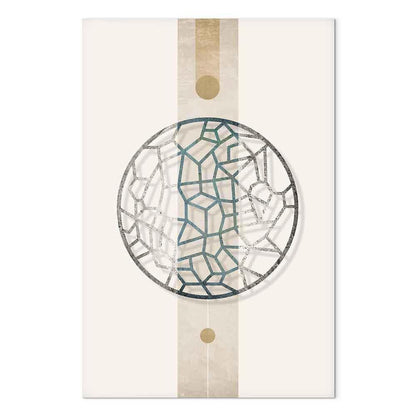 Leinwandbild - Circle with Artistic Details (1-part) - Abstract Shape