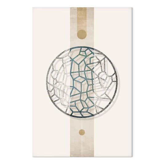 Leinwandbild - Circle with Artistic Details (1-part) - Abstract Shape