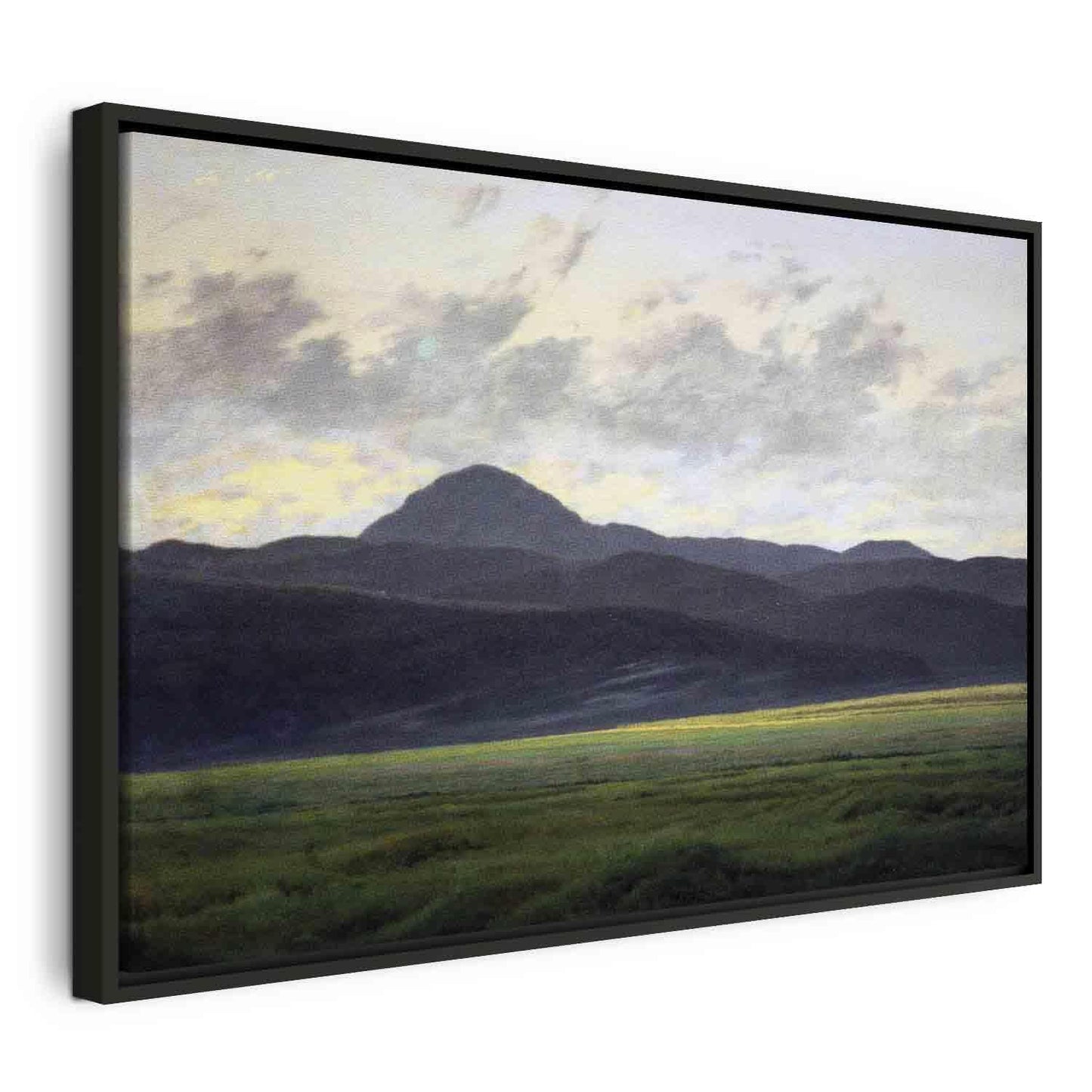 Leinwandbild - Berglandschaft in Böhmen (Caspar David Friedrich) Artgeist
