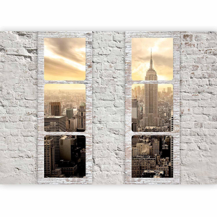 Fototapete mit Fensterblick


