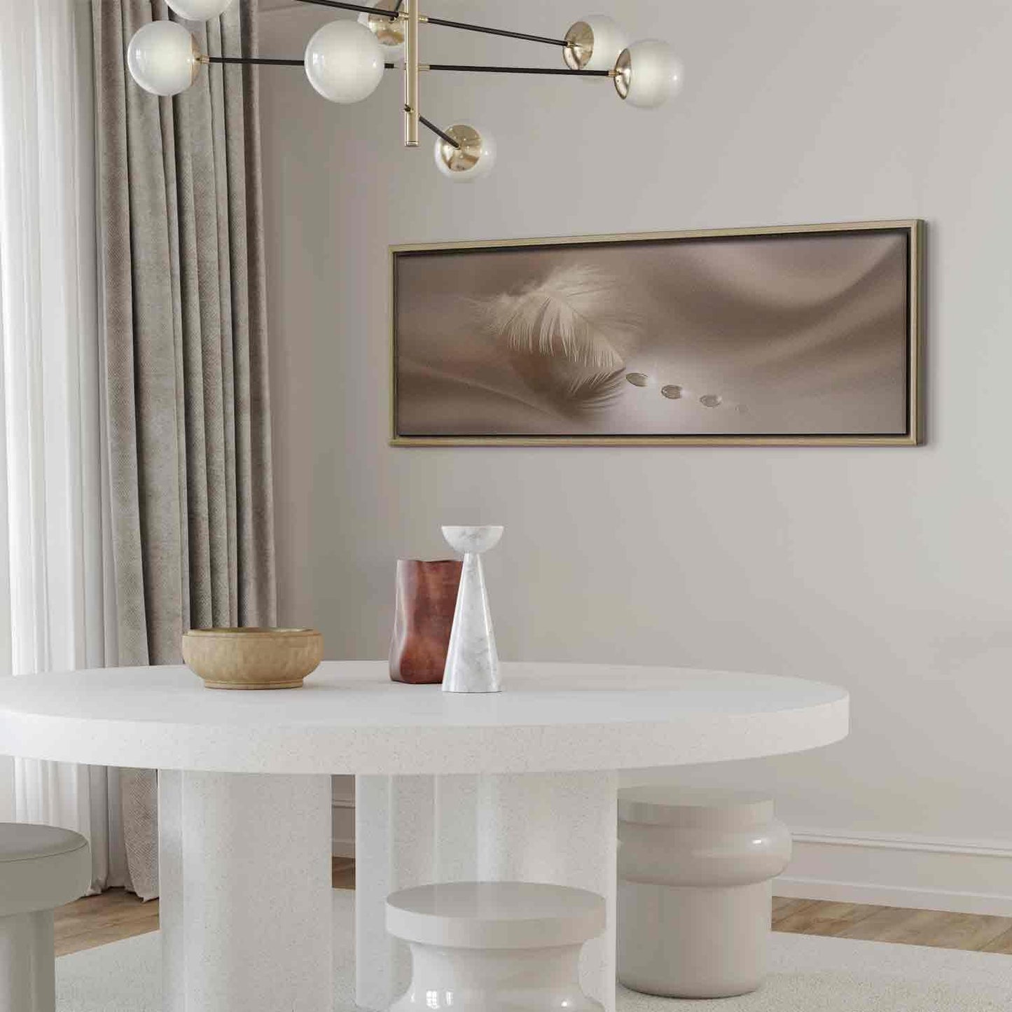 Leinwandbild - Delicate Feather