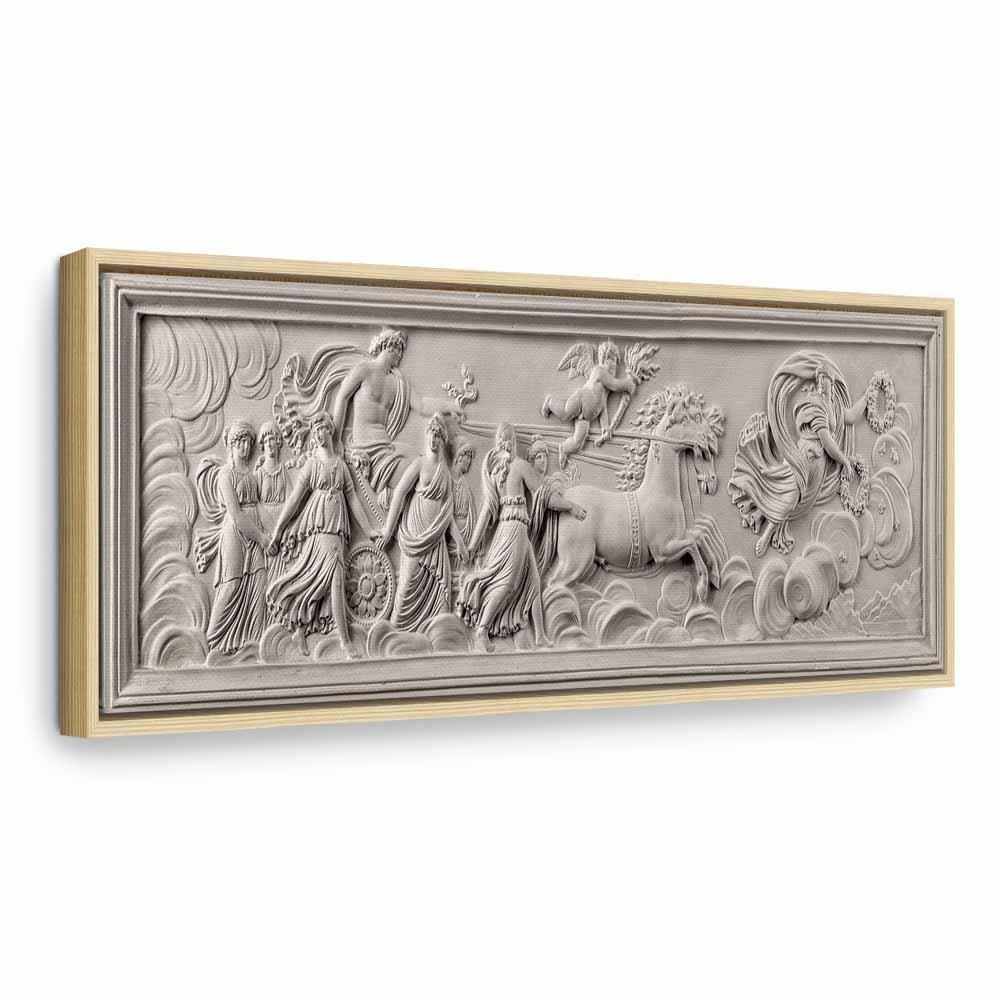 Leinwandbild - Relief: Apollo and Muses