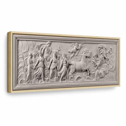 Leinwandbild - Relief: Apollo and Muses