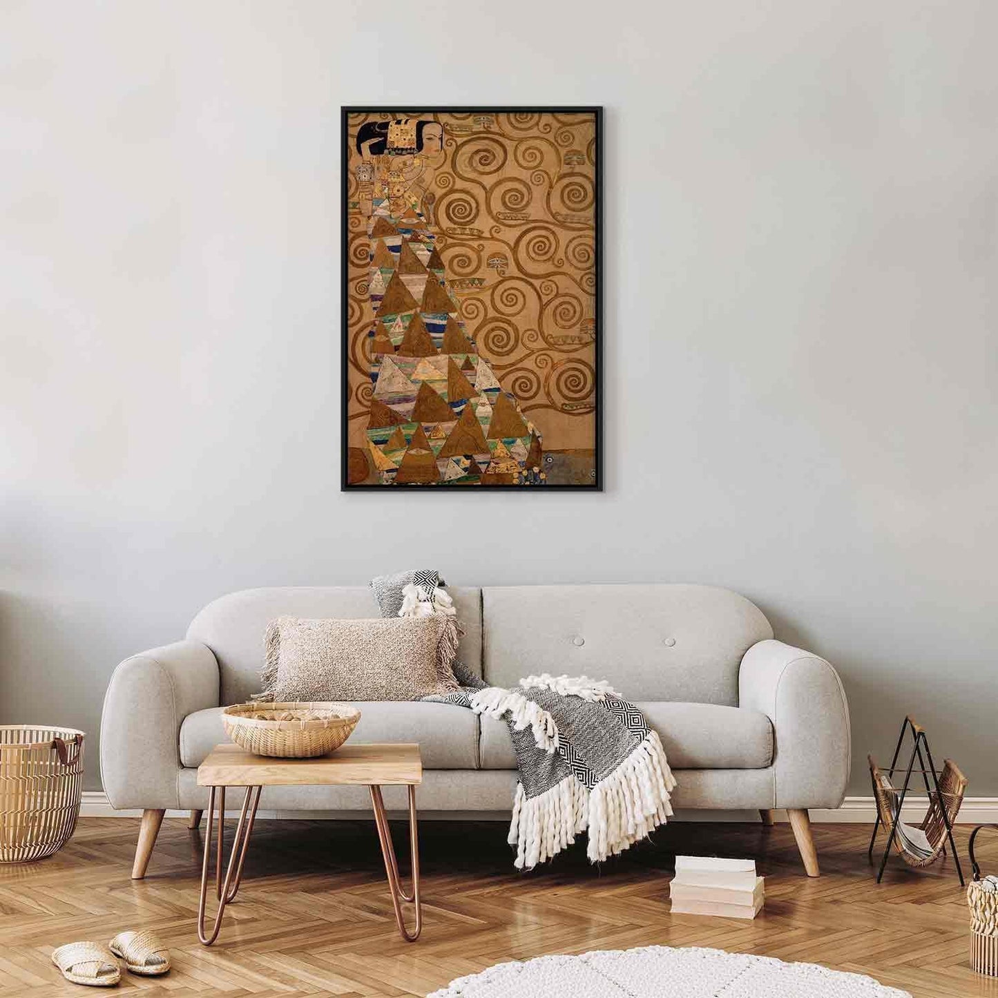 Leinwandbild - Expectation (Gustav Klimt) Artgeist