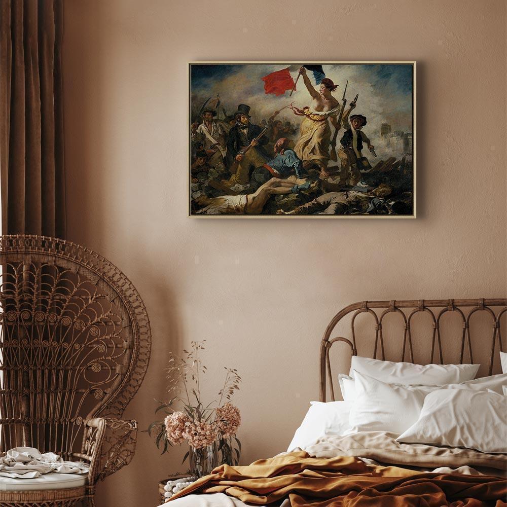 Leinwandbild - Eugène Delacroix – Liberty Leading the People