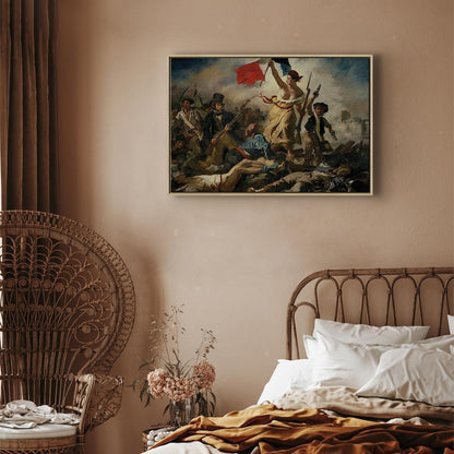 Leinwandbild - Eugène Delacroix – Liberty Leading the People