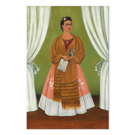 Leinwandbild - Frida Kahlo – Self-Portrait Dedicated to Leon Trotsky