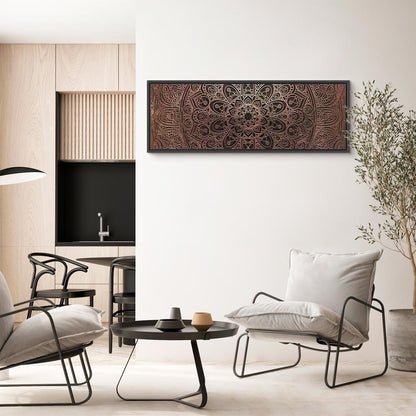 Leinwandbild - Mandala: Amber Silence