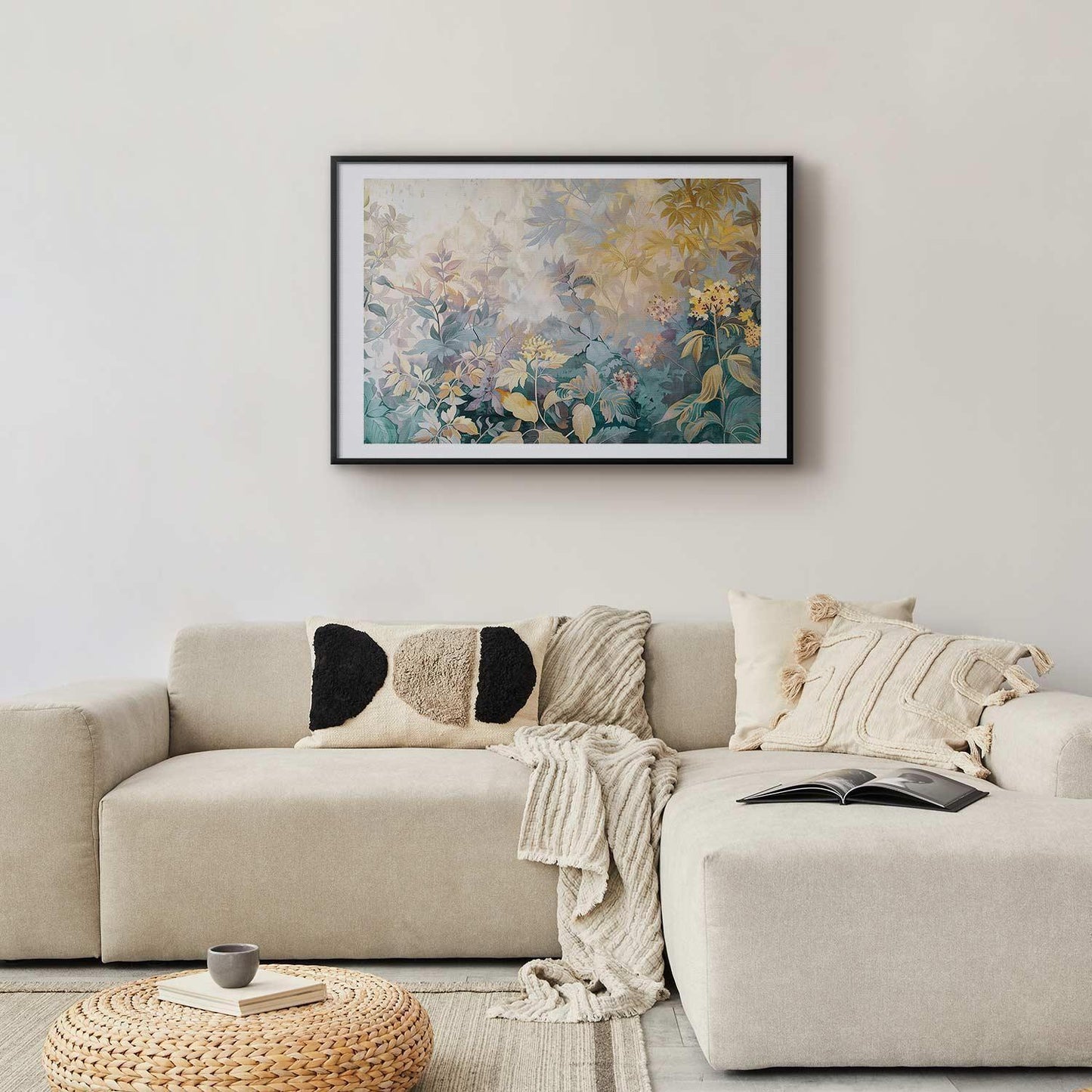 Poster - Tapestry Pattern in Colorful Flowers