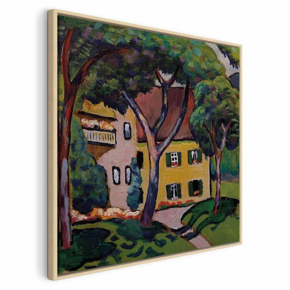 Leinwandbild - August Macke – Staudacherhaus in Tegernsee