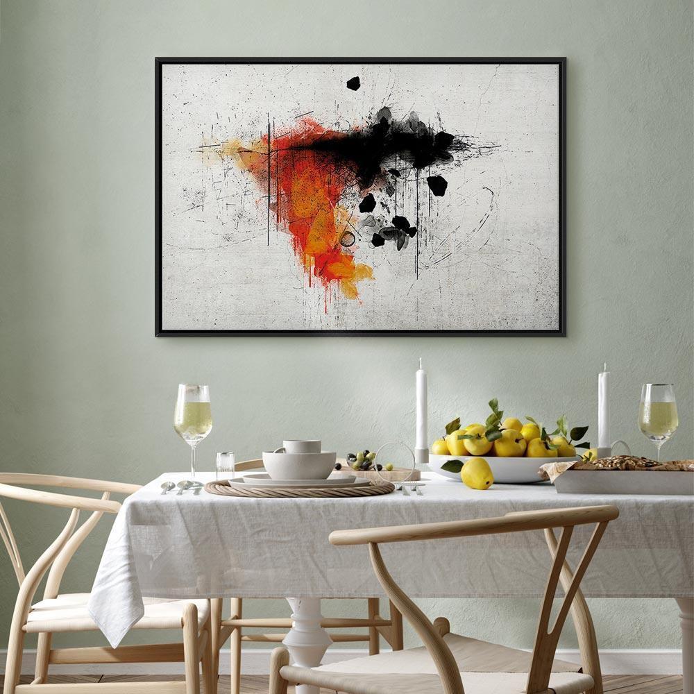 Leinwandbild - Expression of Red (1 Part) Wide