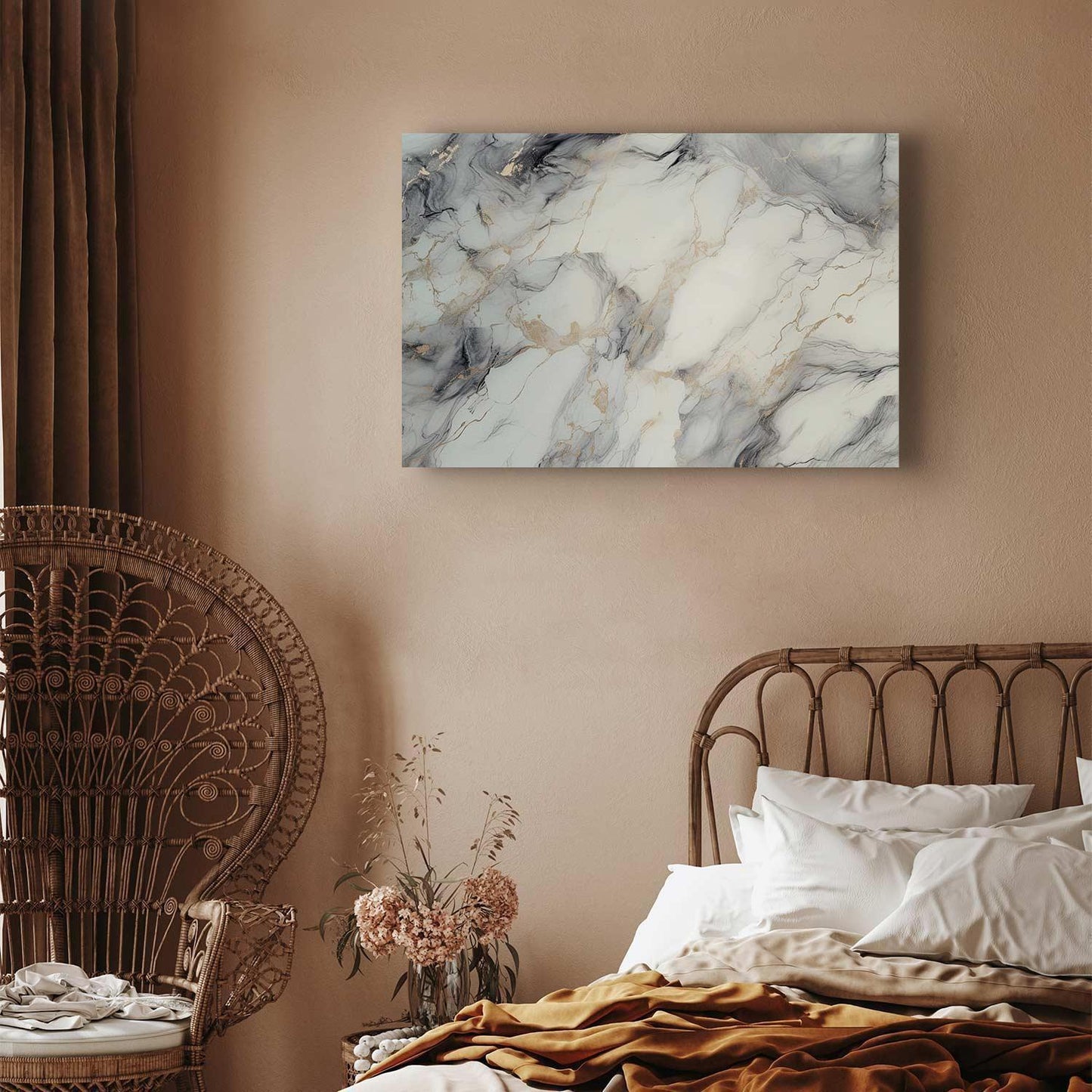 Leinwandbild - Elegant marble – stone structures in neutral colours