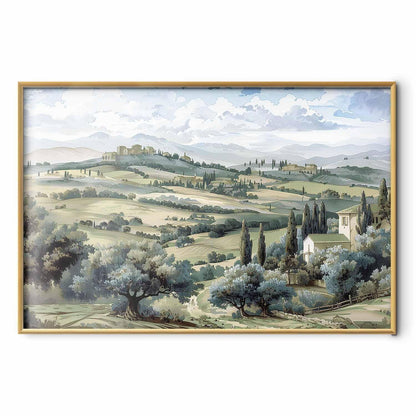 Poster - Landscape with Sunny Green Fields