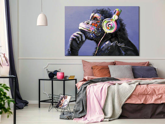 Leinwandbild - Musical Monkey (1 Part) Wide Artgeist