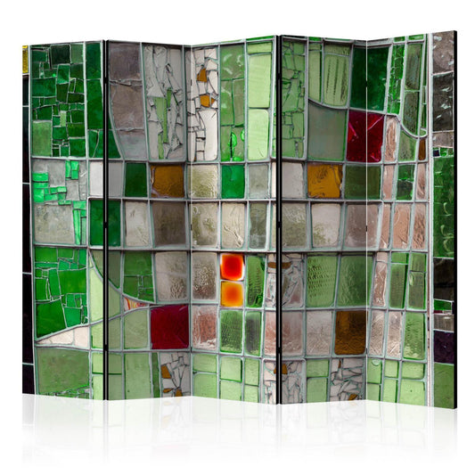 Paravent - Emerald Stained Glass II Artgeist