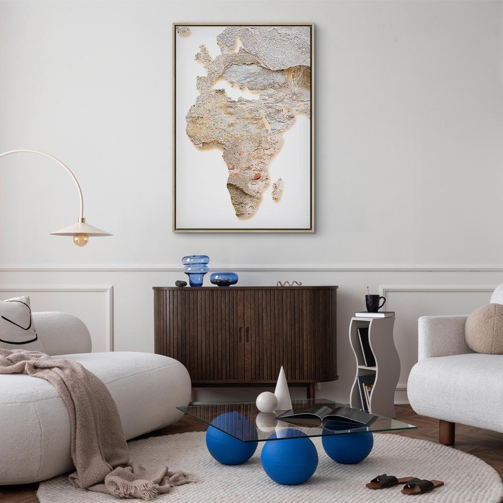 Leinwandbild - Hot Continent (1 Part) Vertical