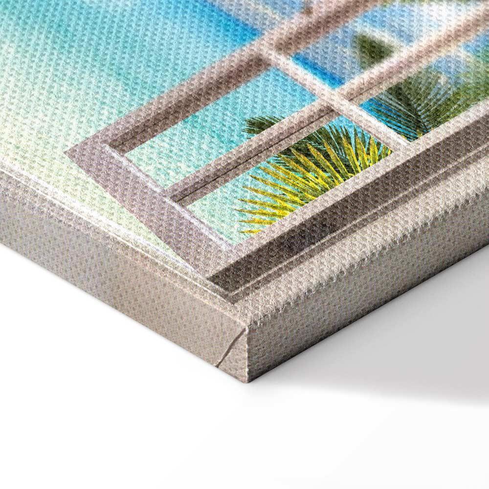 Leinwandbild - Window: Sea View