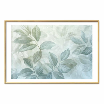 Poster - Mint Leaves - large botanical motif