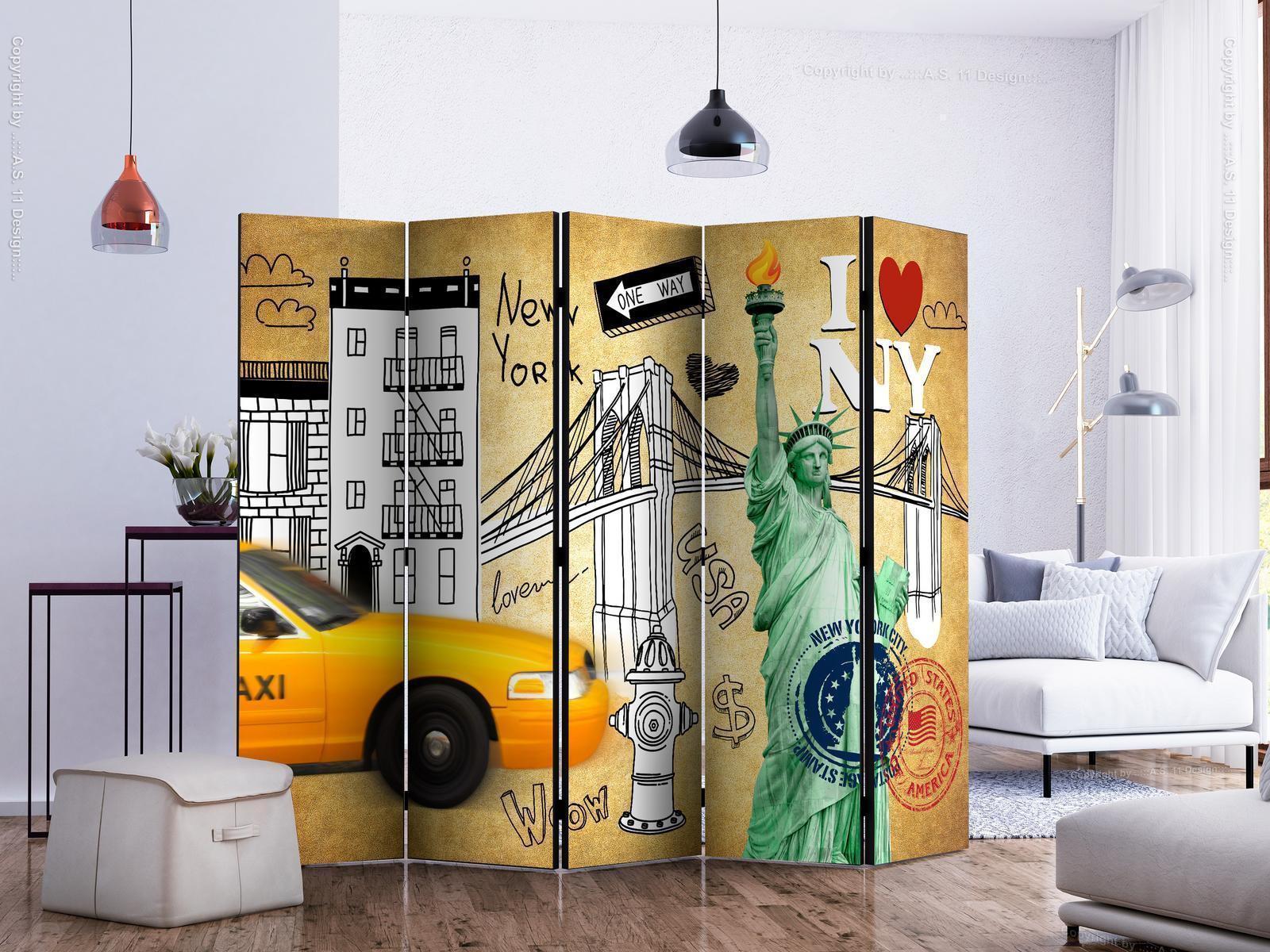 Paravent - One way - New York II Artgeist