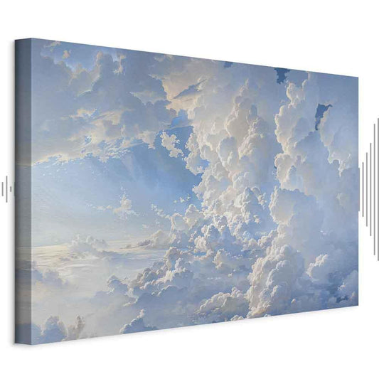 Leinwandbild - The Sun Revealing the Secrets of the Clouds: Spectacular Images in the Sky