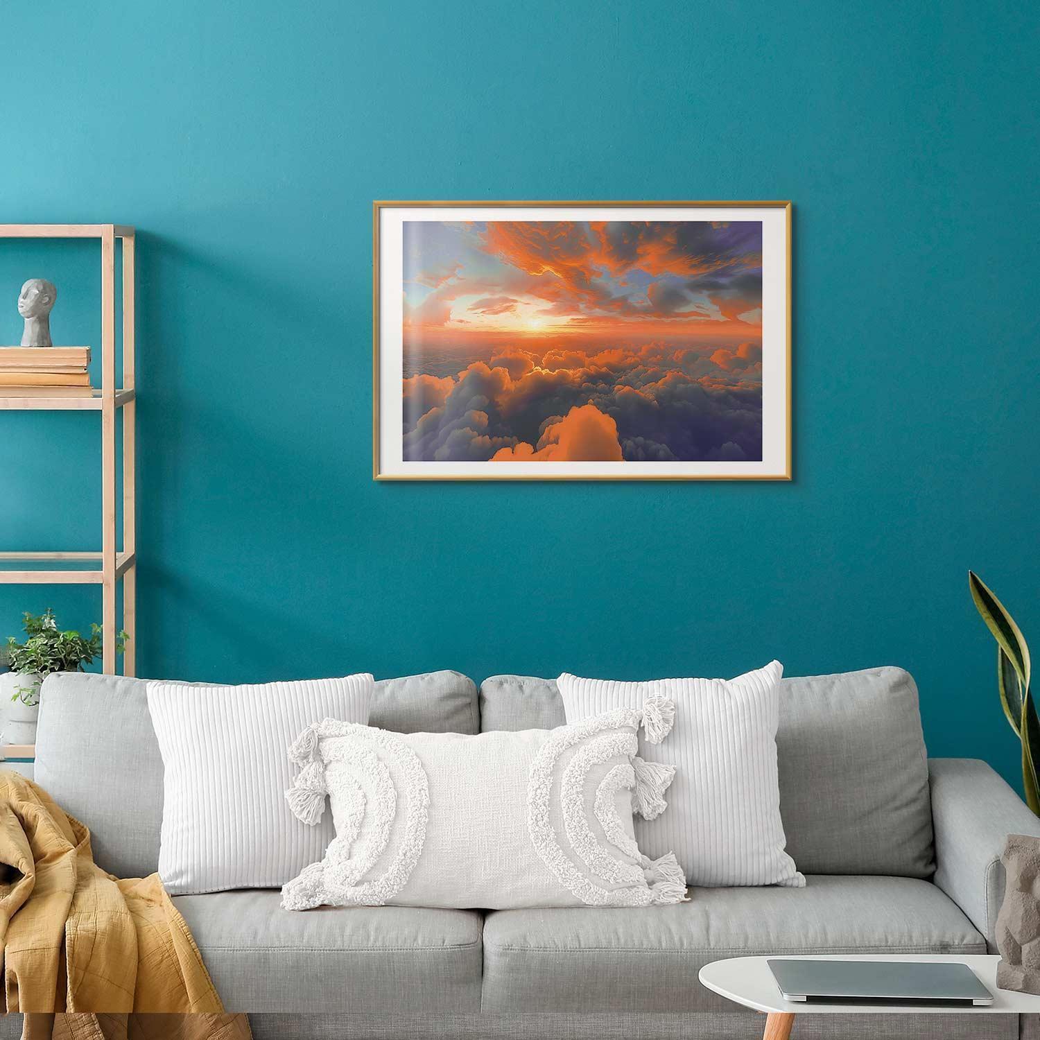 Poster - When Dawn Tickles the Clouds: A Color Show on the Morning Sky Artgeist