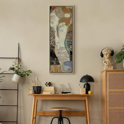 Leinwandbild - Gustav Klimt – Water Serpents