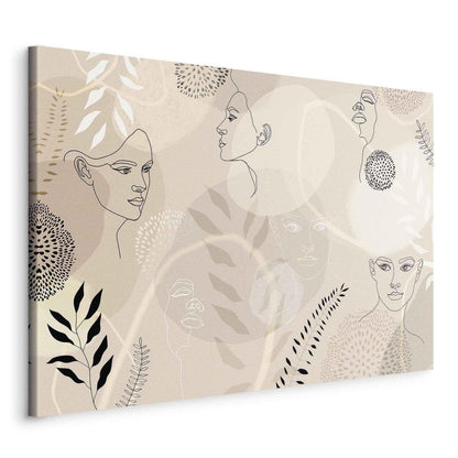 Leinwandbild - Feminine line art