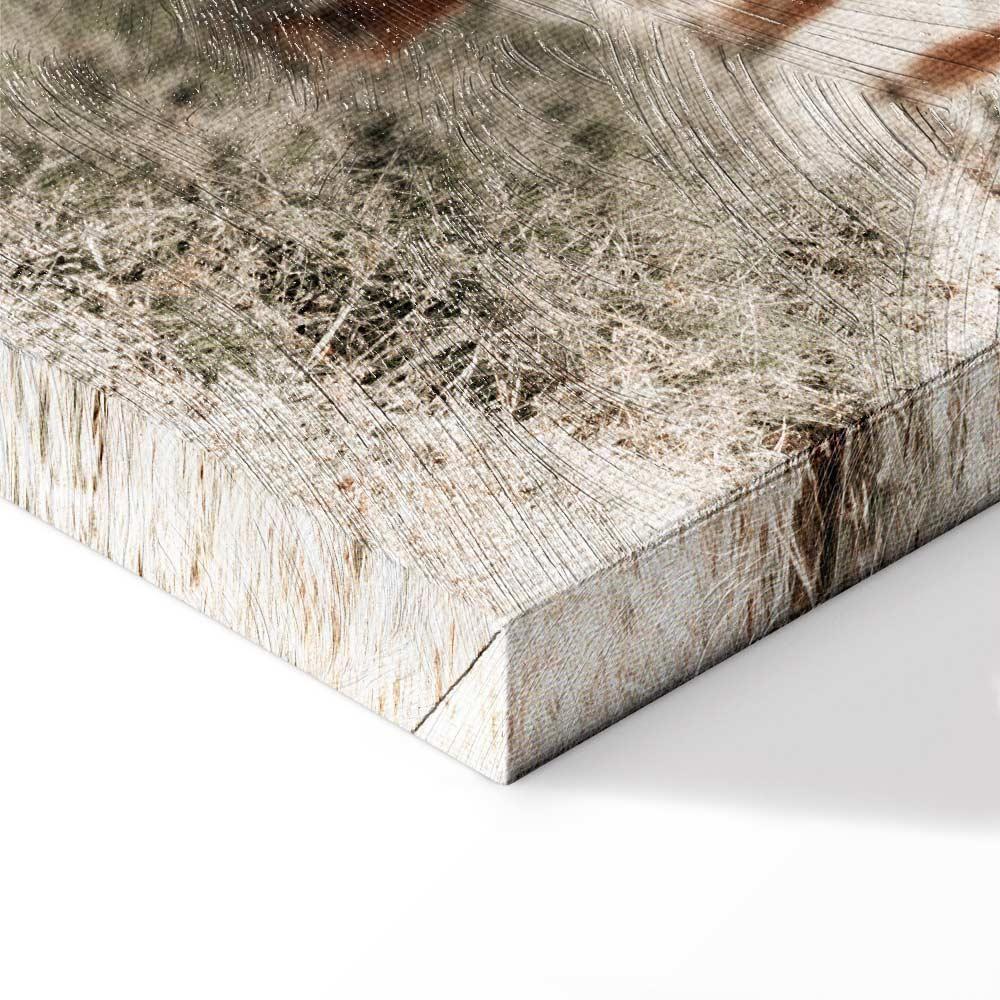 Leinwandbild - Mother and Calf (1 Part) Vertical