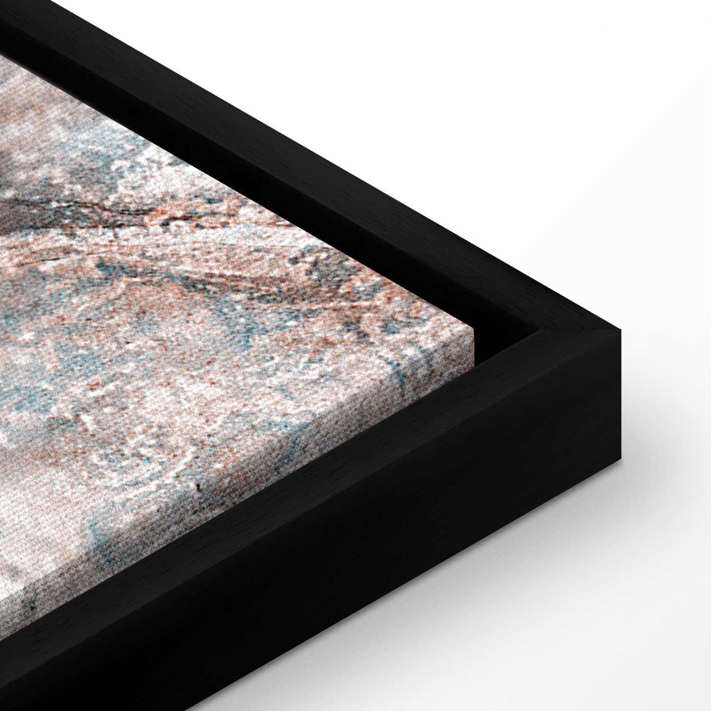 Leinwandbild - Marble flowers – natural stone structure in pastel colours
