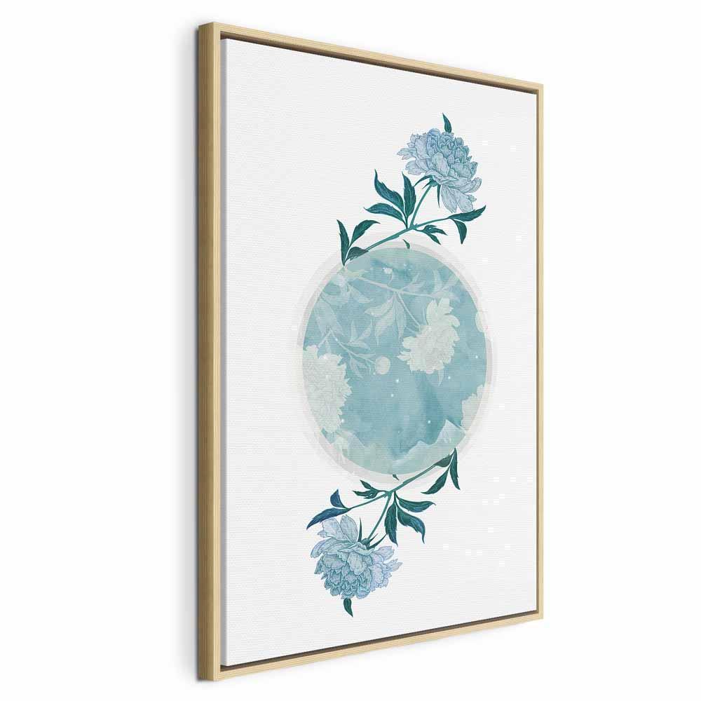 Leinwandbild - Floral Planet (1 Part) Vertical