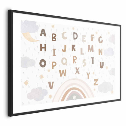 Poster - Letters in Muted Colors Artgeist