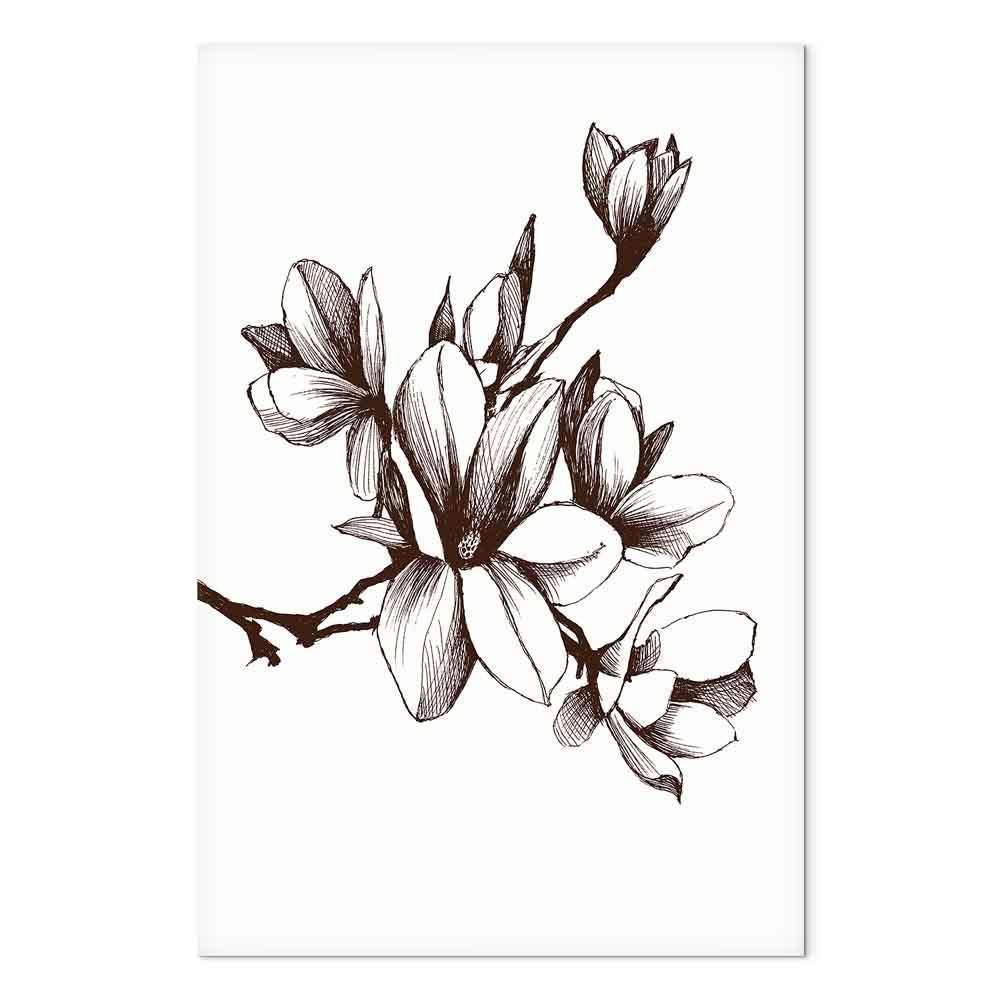 Leinwandbild - Renaissance Magnolias (1 Part) Vertical