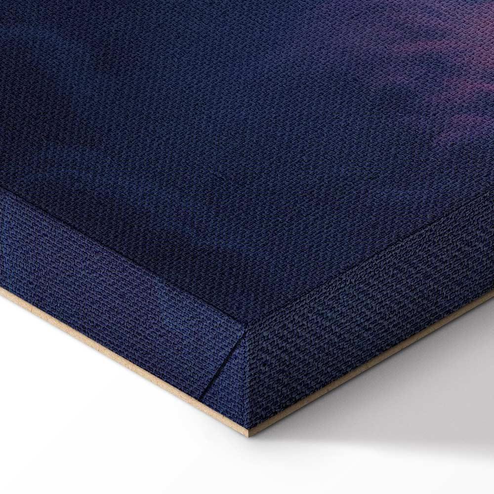 Leinwandbild - The Sun in Hiding: The Golden Face of the Sky Over a Cloudy Sea