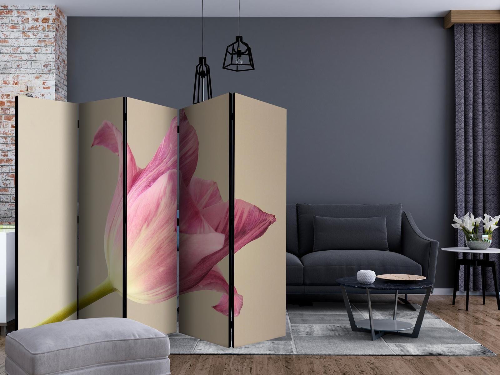 Paravent - Pink tulip II Artgeist