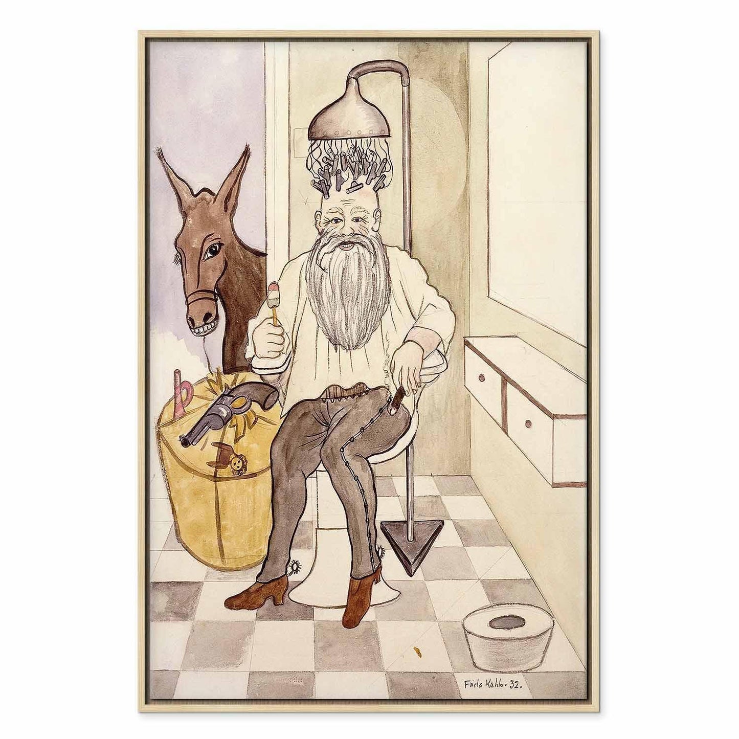 Leinwandbild - Frida Kahlo – The Beauty Salon