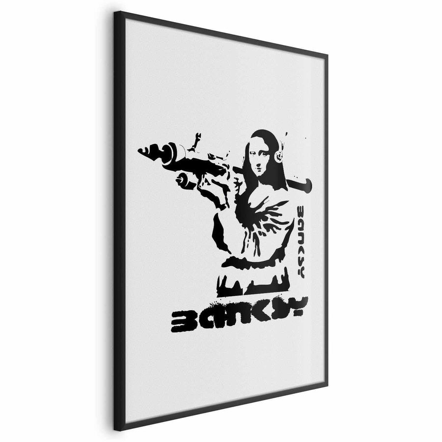 Poster - Mona Lisa with a Bazooka Artgeist
