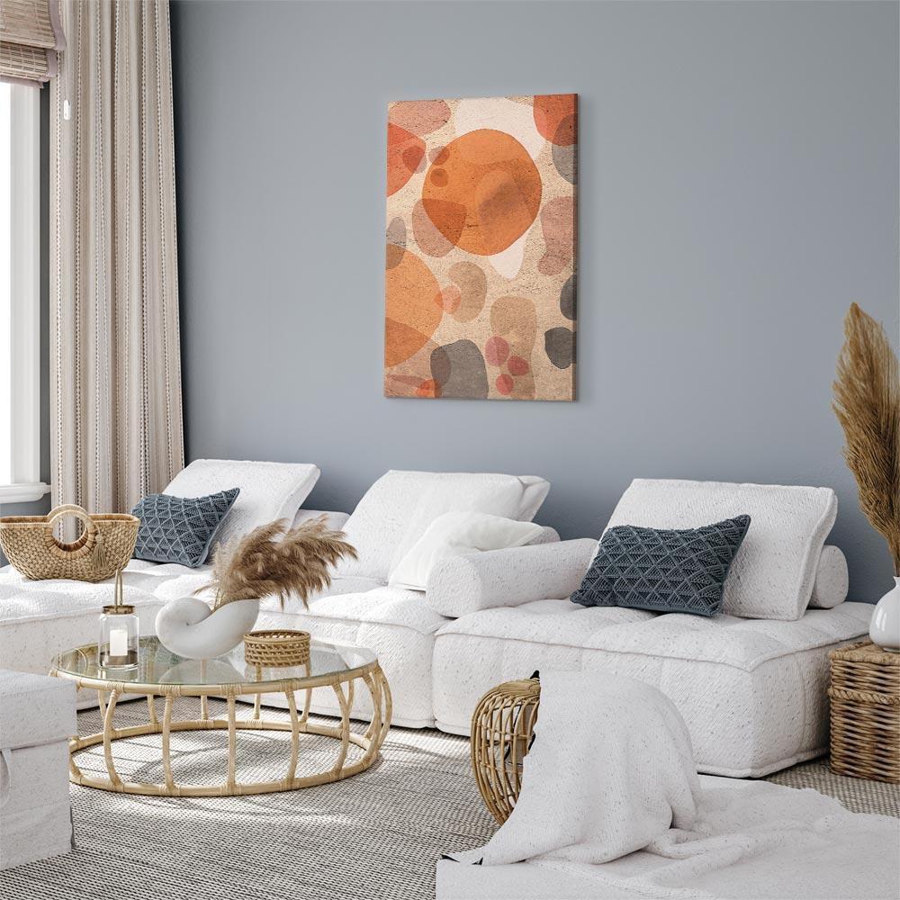 Leinwandbild - Amber Kaleidoscope (1 Part) Vertical