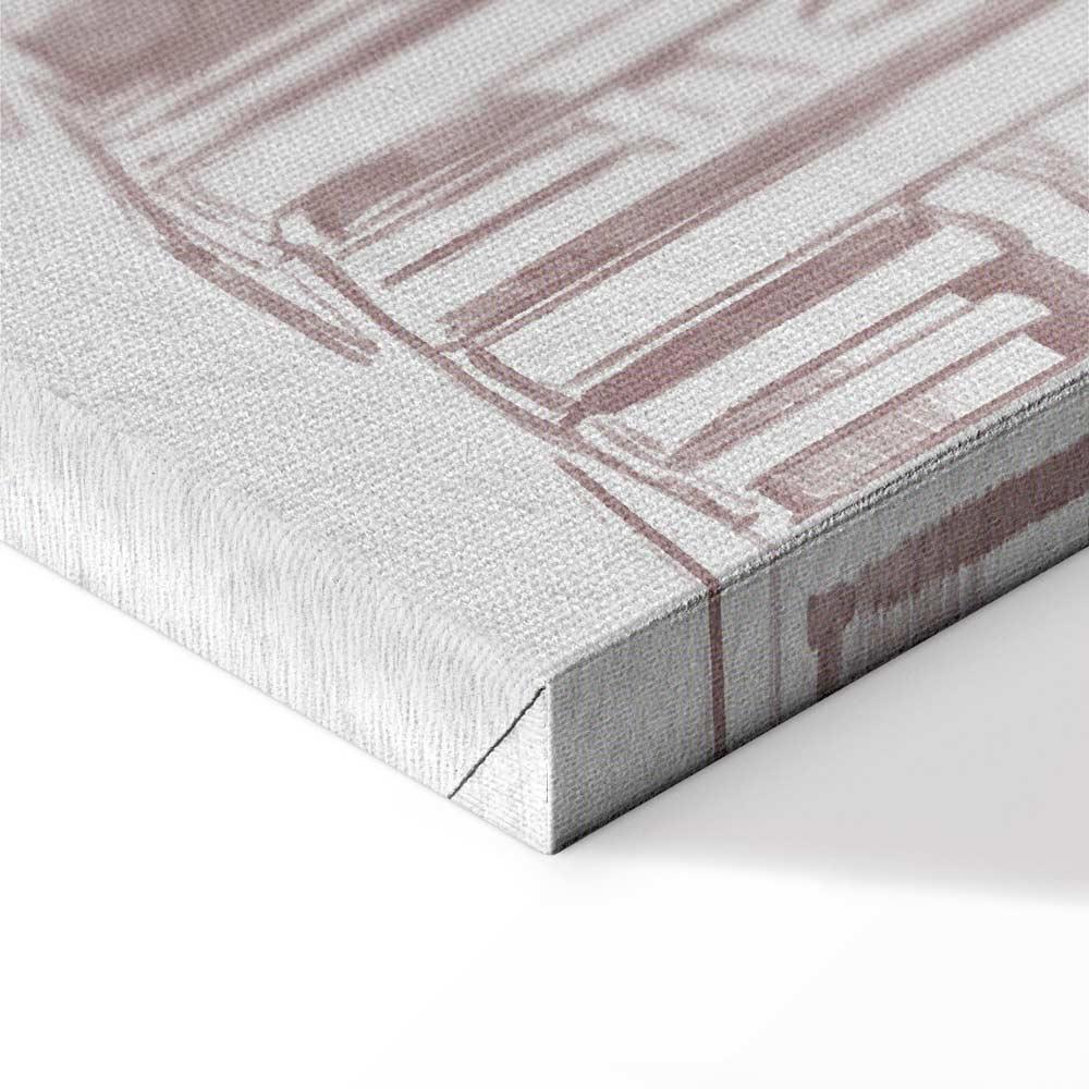 Leinwandbild - Berlin in Watercolours (1 Part) Vertical