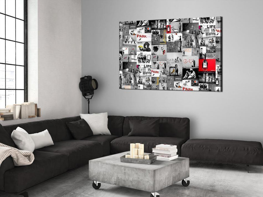 Leinwandbild - Street Art: Banksy Artgeist