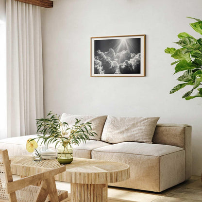 Poster - Hope in the Clouds: Inspiring Sun Rays – Awaken Emotions