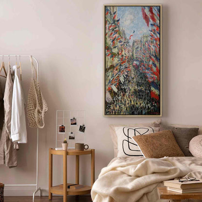 Leinwandbild - Claude Monet – The Rue Montorgueil in Paris, Celebration of June 30, 1882