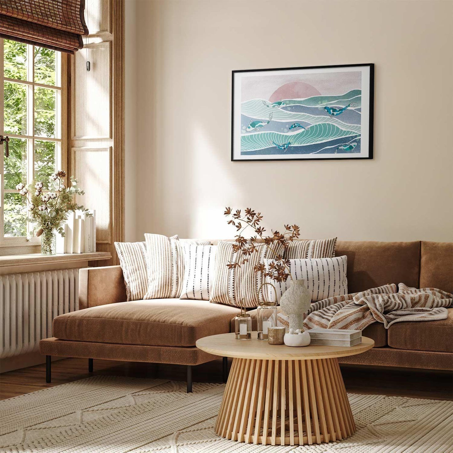 Poster - Fish on the Waves Artgeist