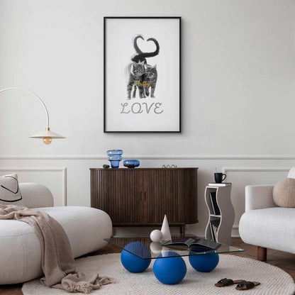 Poster - Katzen Paar - Liebe auf immer Artgeist
