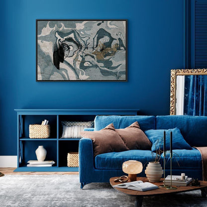 Leinwandbild - Marbled Reflection (1 Part) Wide