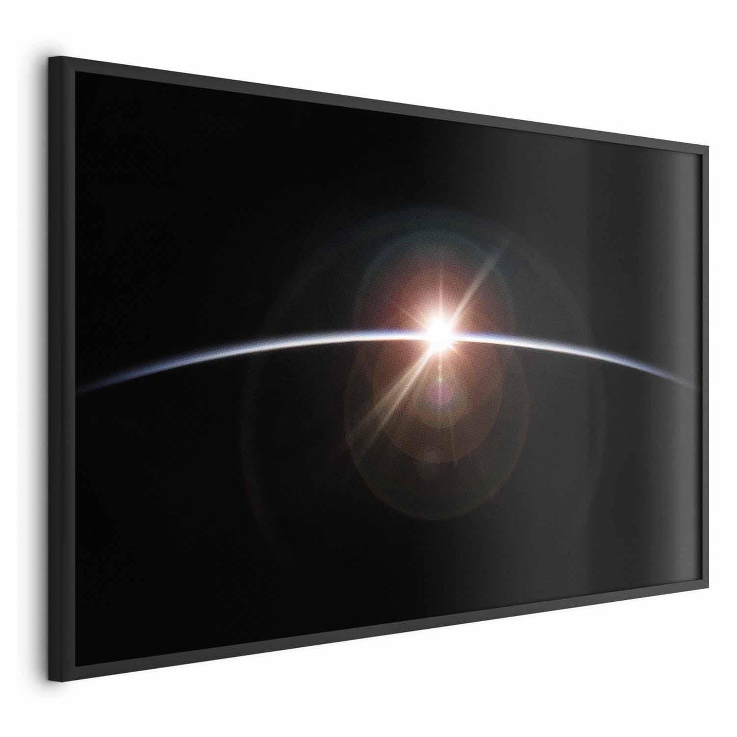 Futuristisches Postermotiv mit Blick auf unseren Planeten