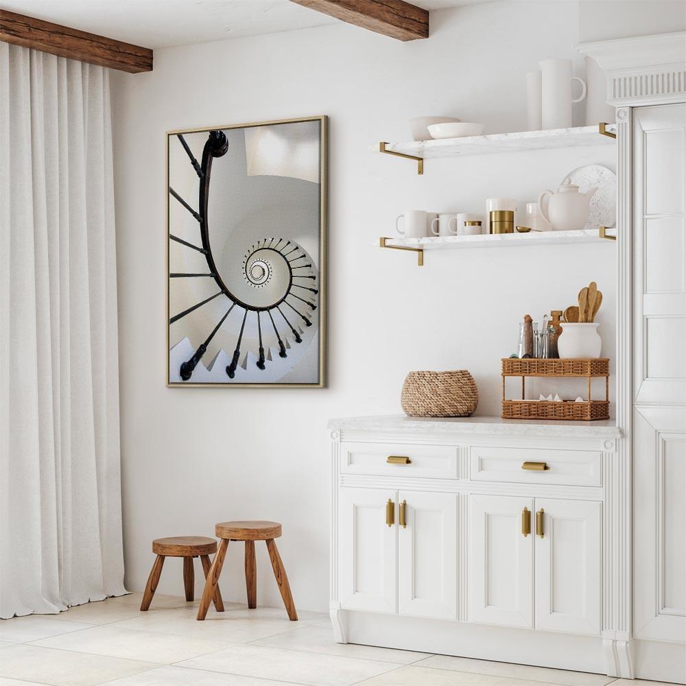 Leinwandbild - Endless Stairs (1 Part) Vertical