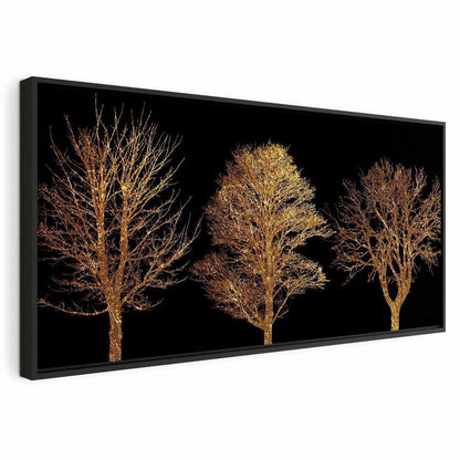 Leinwandbild - Golden Forest (1 Part) Wide