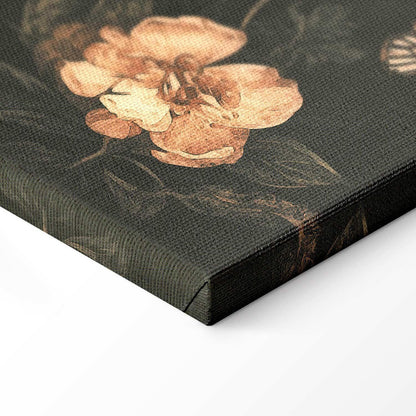 Leinwandbild Rustikaler Garten – Vintage Blumenarrangement