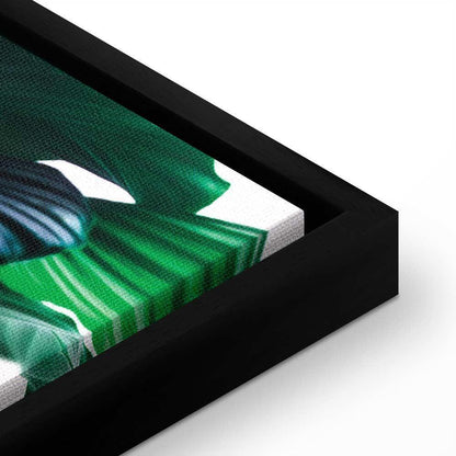 Leinwandbild - Springy Leaves (1 Part) Vertical